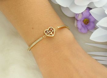 Bransoletka damska Nomination Italy Milleluci 028021 017 z zawieszką drzewa życia w sercu. Złocona stal, białe cyrkonie, regulowana długość. Oryginalna biżuteria z certyfikatem (2).jpg